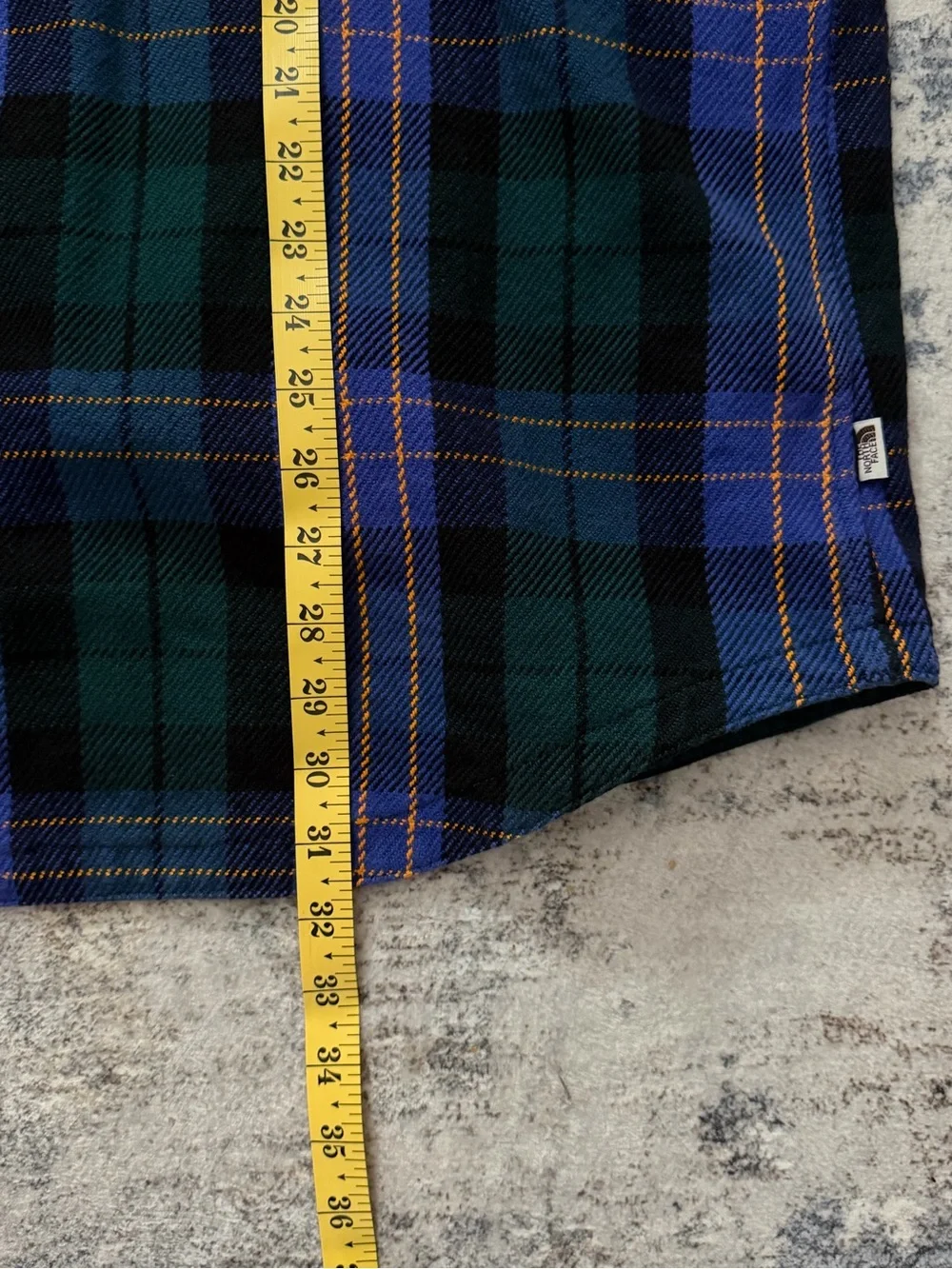 The North Face Green & Blue Plaid Button-Down Shirt